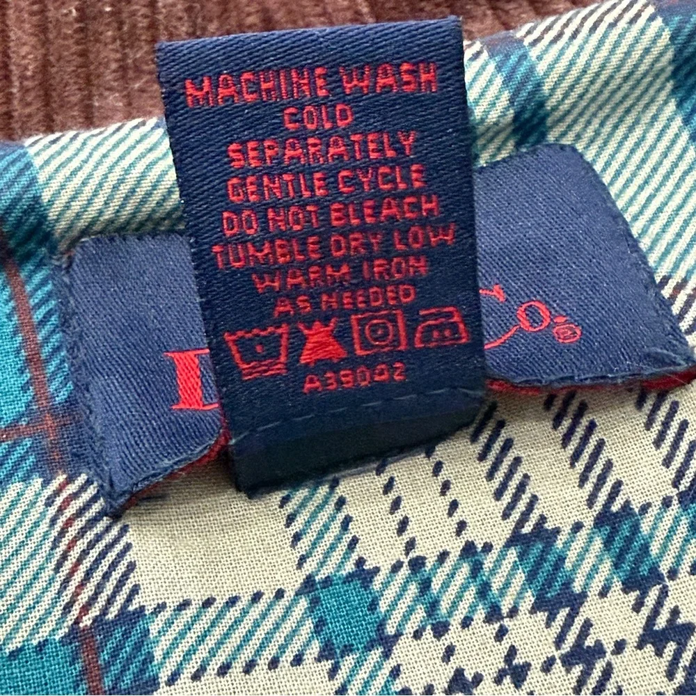 Vintage Denim Co Jacket Chore Barn Coat Adult S Flannel Lined Corduroy 90s Green - Picture 10 of 14